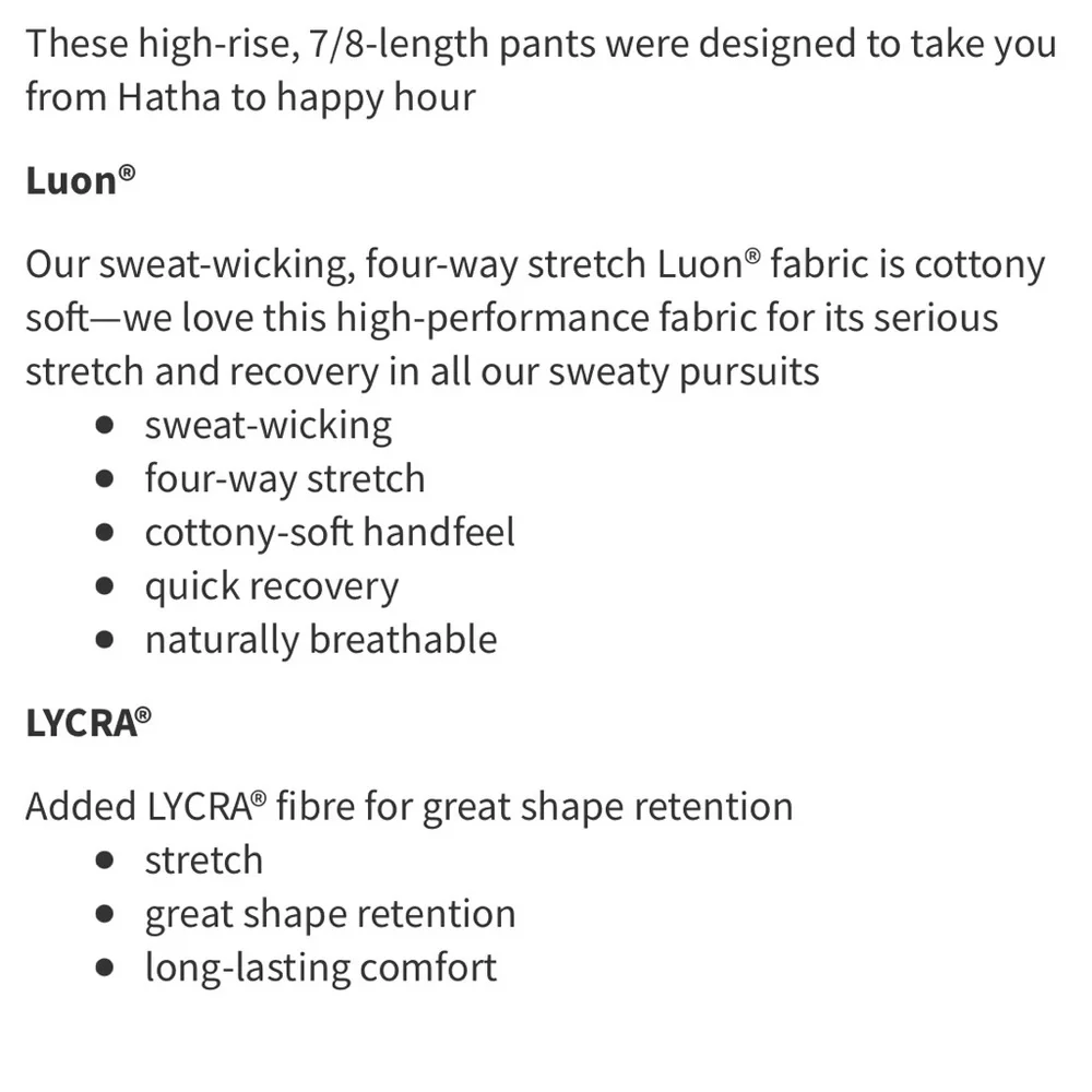 RARE LULULEMON High Times Pant - Picture 5 of 8